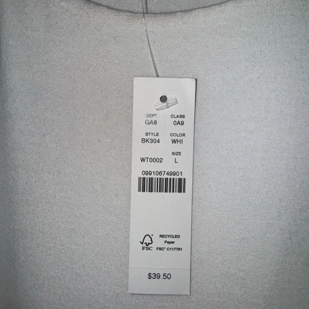NEW J Crew White High Neck Tank